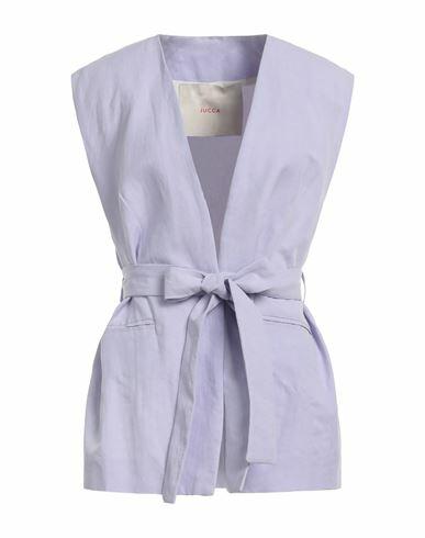 Jucca Woman Blazer Lilac Linen, Cotton Cover