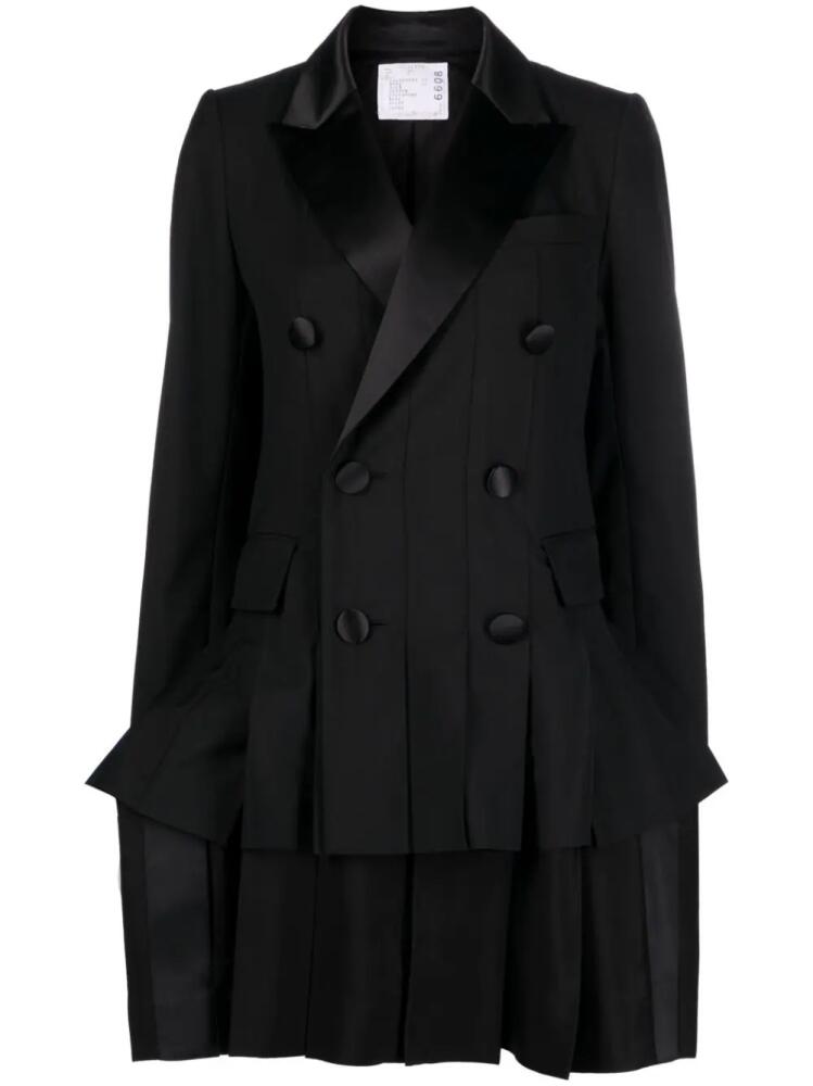 sacai oversized double-breasted blazer - Black Cover