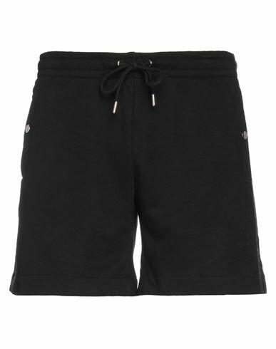 Bikkembergs Man Shorts & Bermuda Shorts Black Polyester, Cotton Cover