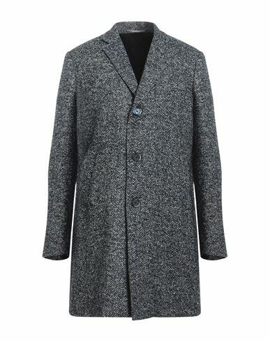 Havana & Co. Man Coat Midnight blue Synthetic fibers, Wool, Cotton, Alpaca wool, Silk Cover