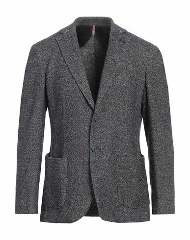 Santaniello Man Blazer Navy blue Wool, Cotton, Synthetic fibers, Polyamide, Silk Cover