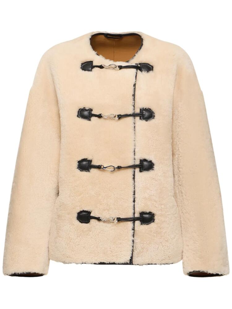 TOTEME Teddy Shearling Clasp Jacket Cover