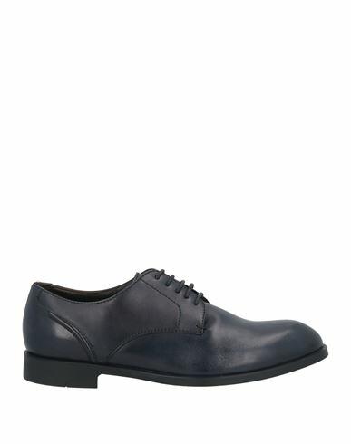 Zegna Man Lace-up shoes Midnight blue Leather Cover