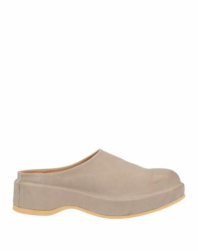 Moma Woman Mules & Clogs Dove grey Leather Cover