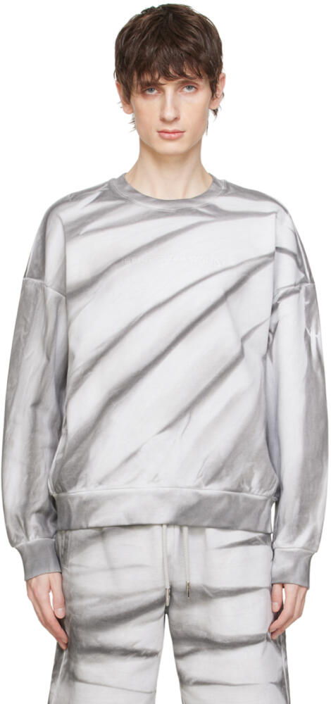 Feng Chen Wang Gray Tie-Dye Sweatshirt Cover