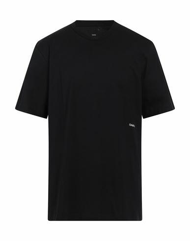 Oamc Man T-shirt Black Organic cotton, Elastane Cover