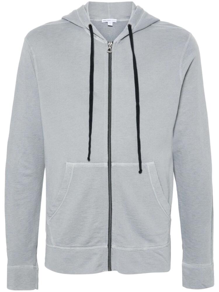 James Perse zip-up cotton hoodie - Blue Cover