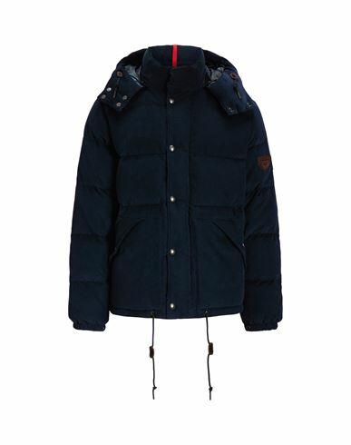 Polo Ralph Lauren Water-repellent Corduroy Down Jacket Man Puffer Black Cotton Cover