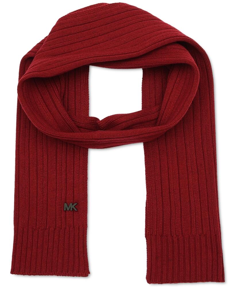 Michael Kors Men's Ribbed Scarf - Deep Red Cover