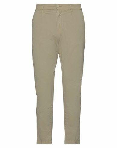 Haikure Man Pants Military green Cotton, Elastane Cover