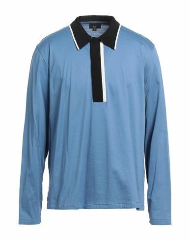 Dunhill Man Polo shirt Light blue Cotton Cover