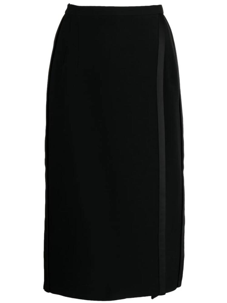 Dice Kayek overlapping-panel high-waist skirt - Black Cover