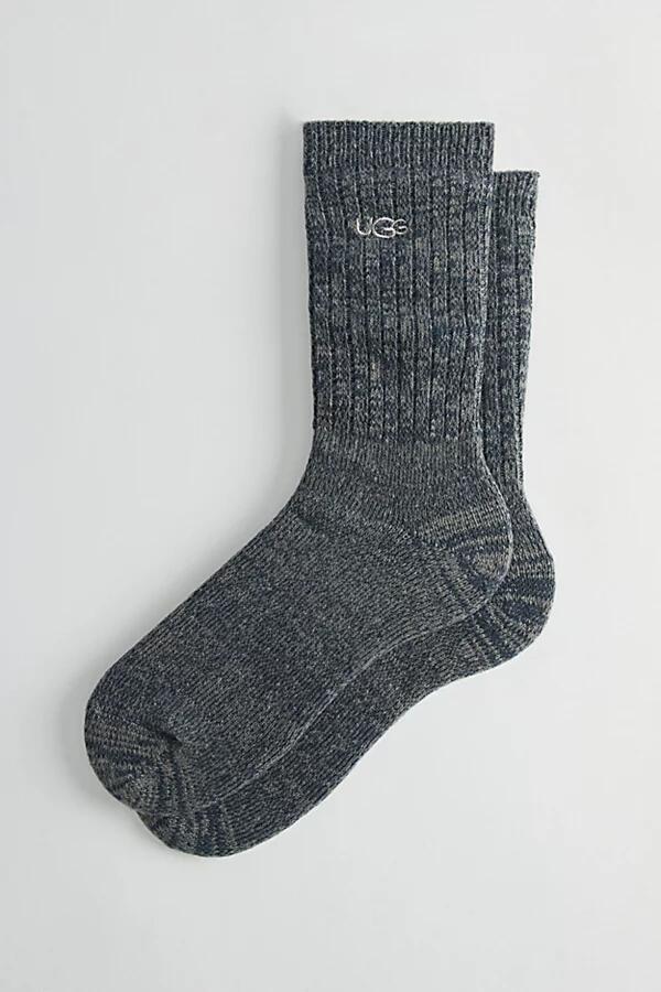 UGG Trey Ribbed Knit Crew Sock in Navy Cover