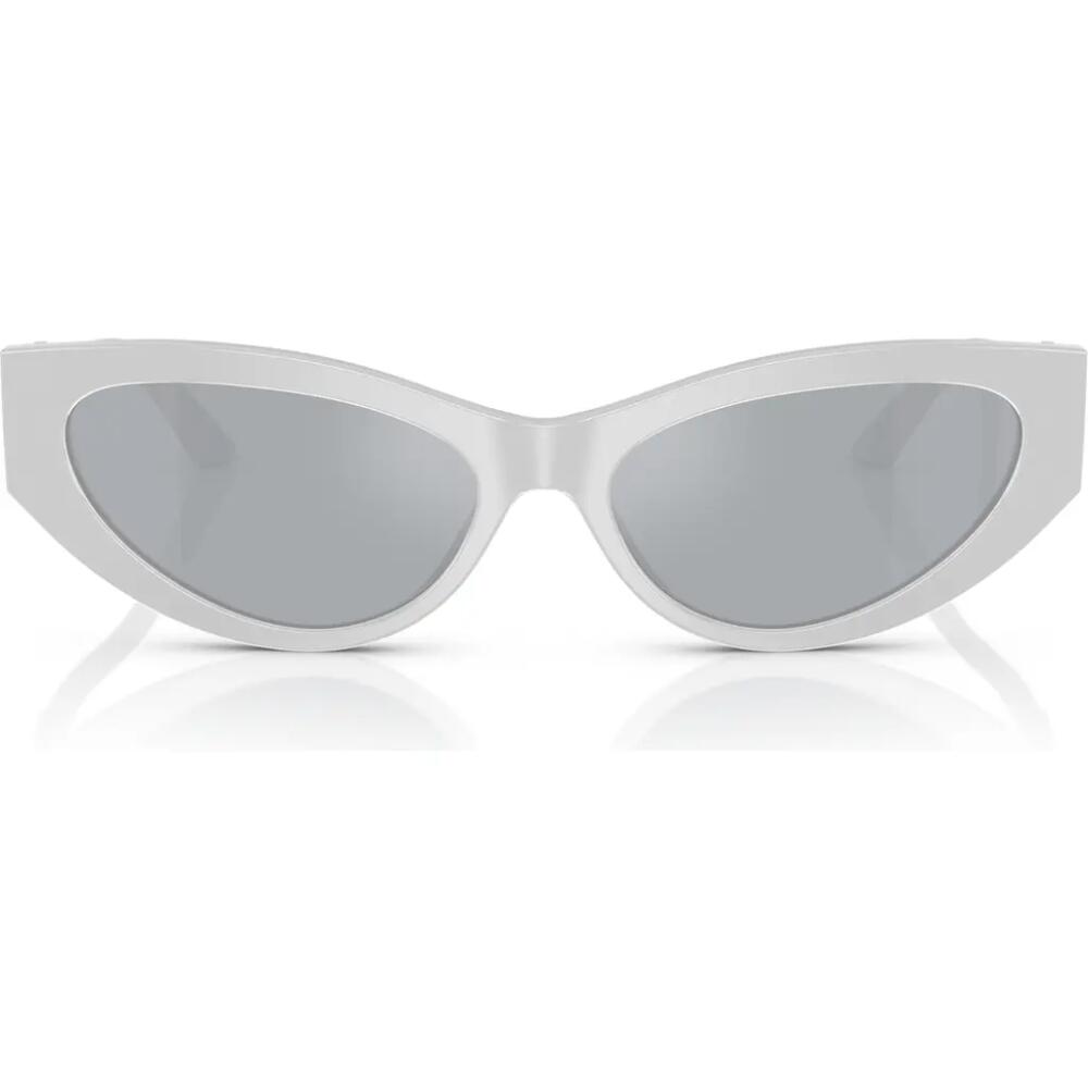 Versace 56mm Cat Eye Sunglasses in Perla Grey Cover