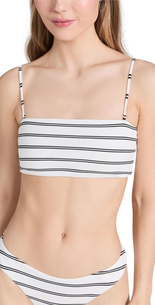 Madewell Nic Bikini Top Double Stripe Lighthouse Cover