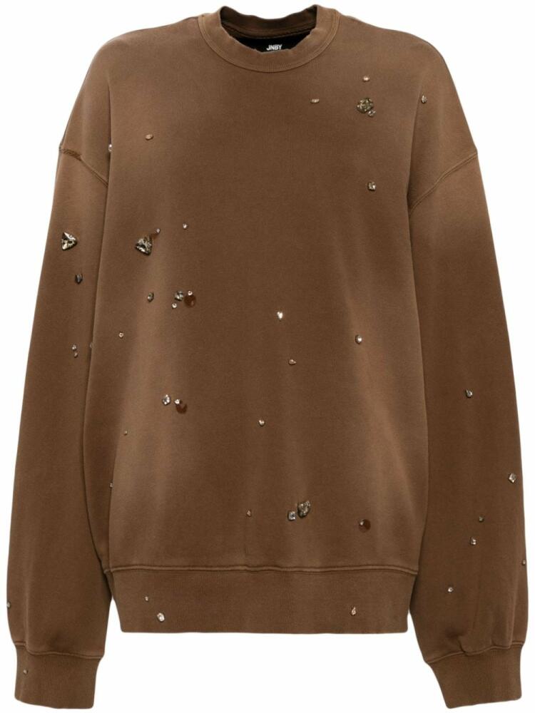 JNBY rhinestone-embellished sweatshirt - Brown Cover