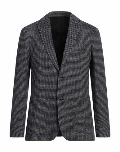 Angelo Nardelli Man Blazer Navy blue Cotton, Wool, Polyamide, Elastane Cover