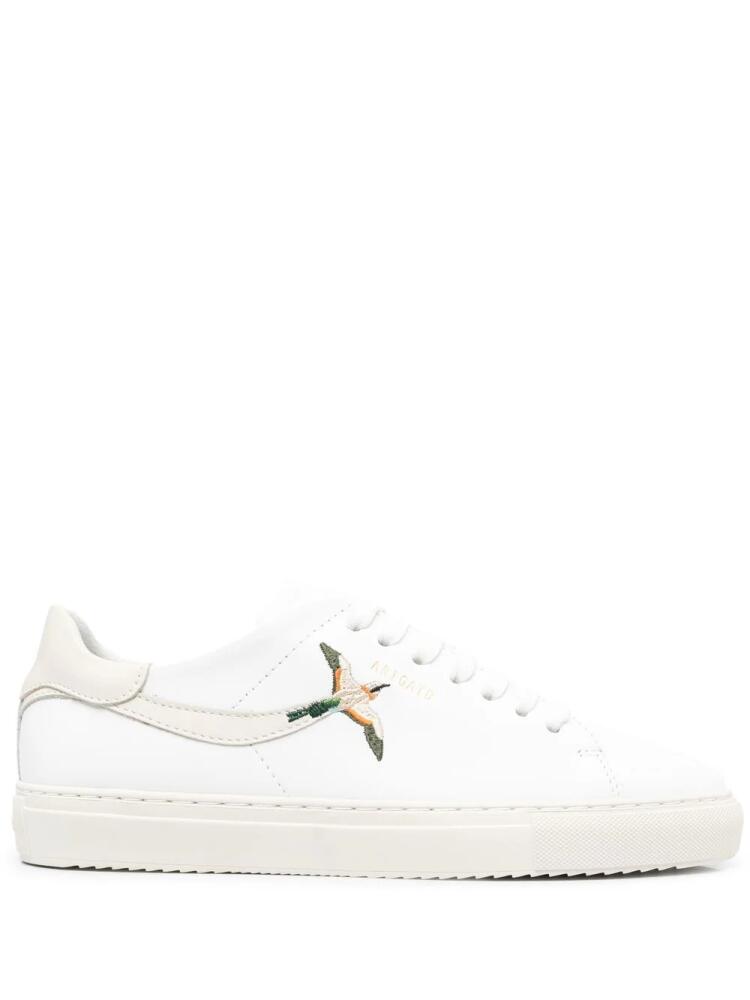 Axel Arigato embroidered-bird lace-up sneakers - White Cover