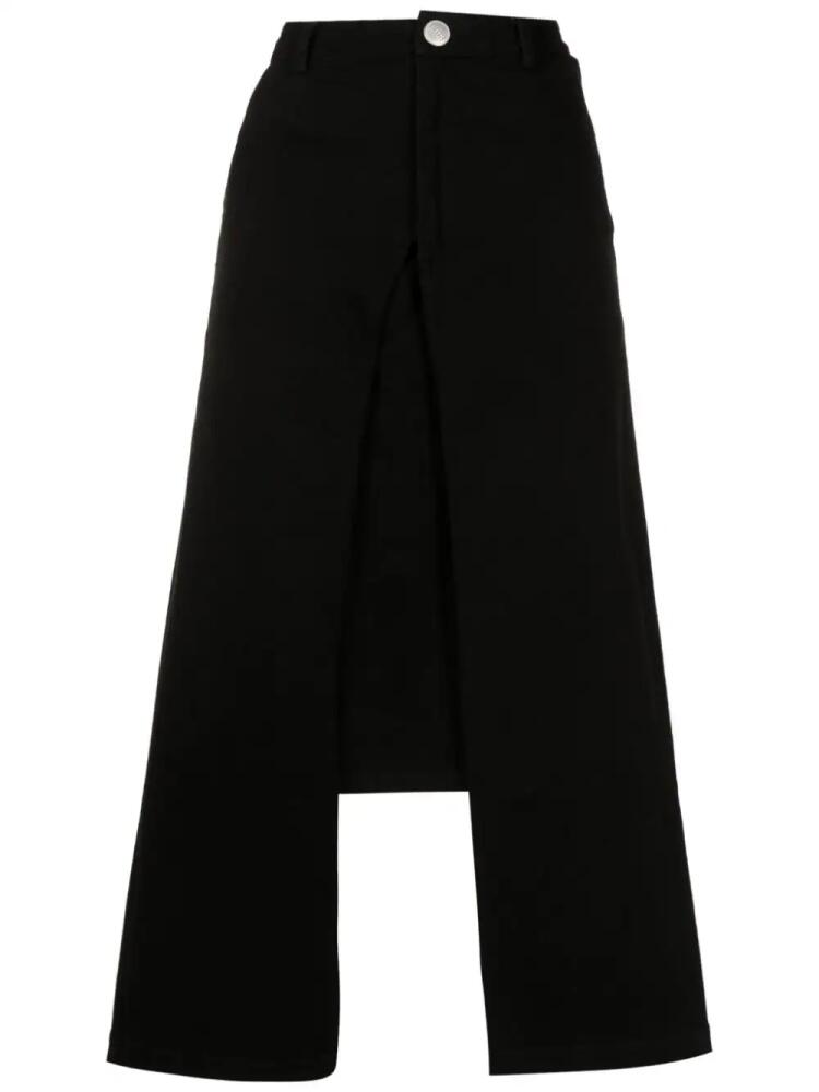 Uma | Raquel Davidowicz front-slit detail midi skirt - Black Cover