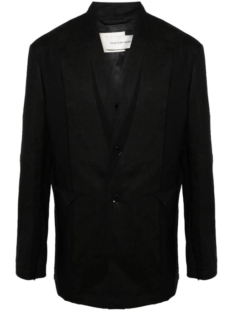 Feng Chen Wang single-breasted blazer - Black Cover