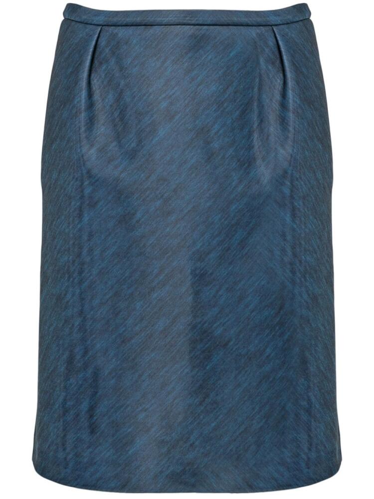 Philosophy Di Lorenzo Serafini wrap midi skirt - Blue Cover