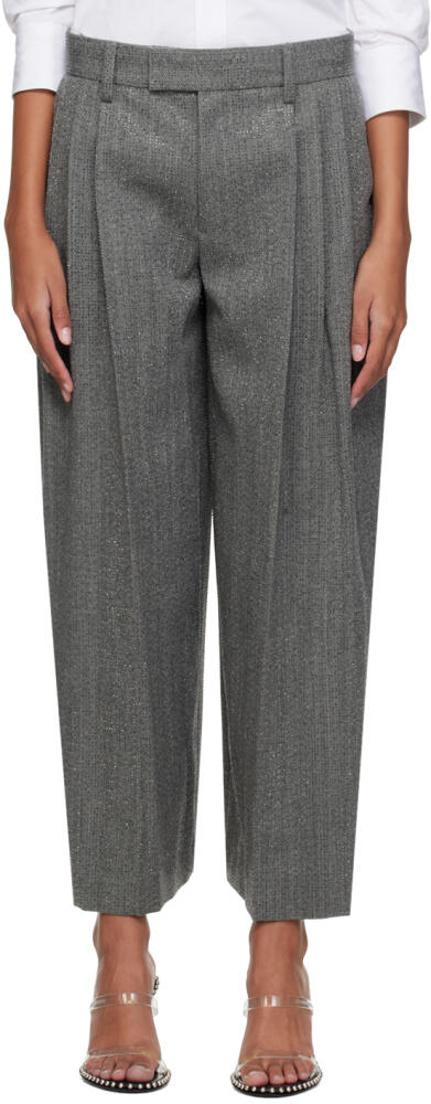 Alexander Wang Gray Tailored Trousers Cover