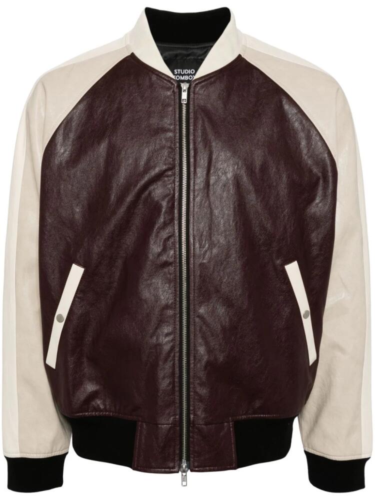 STUDIO TOMBOY panelled bomber jacket - Red Cover