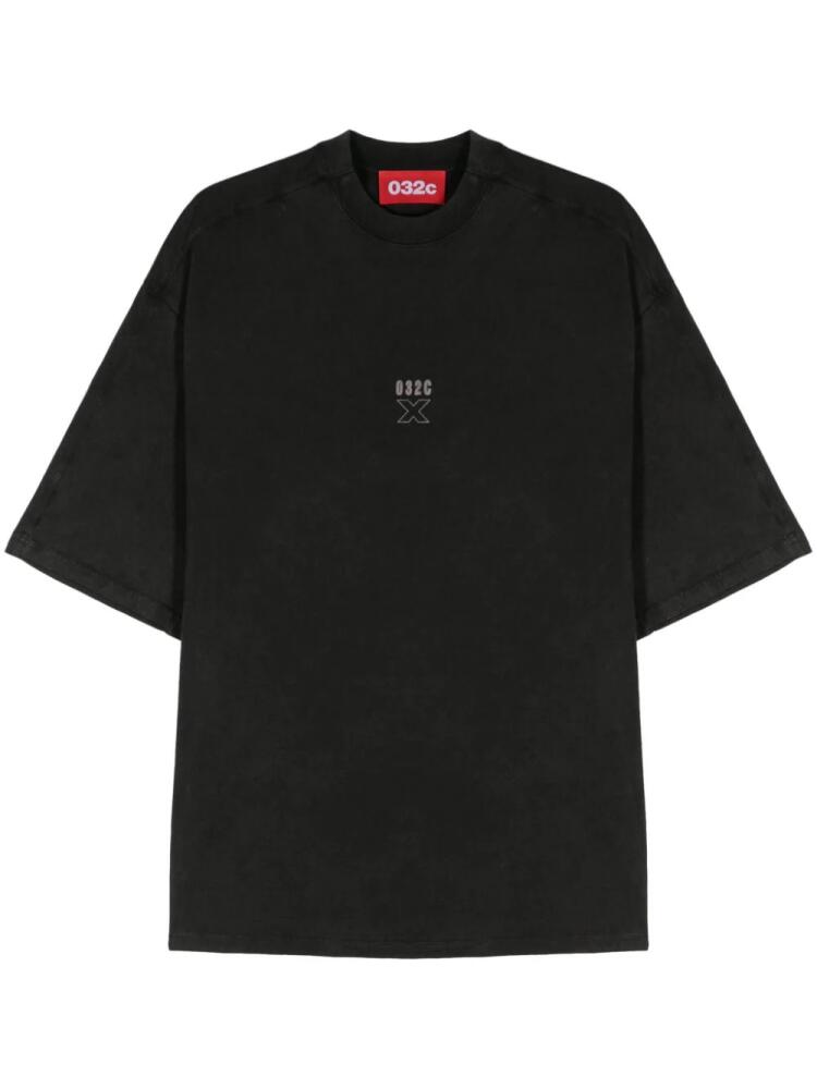 032c X layered T-shirt - Black Cover