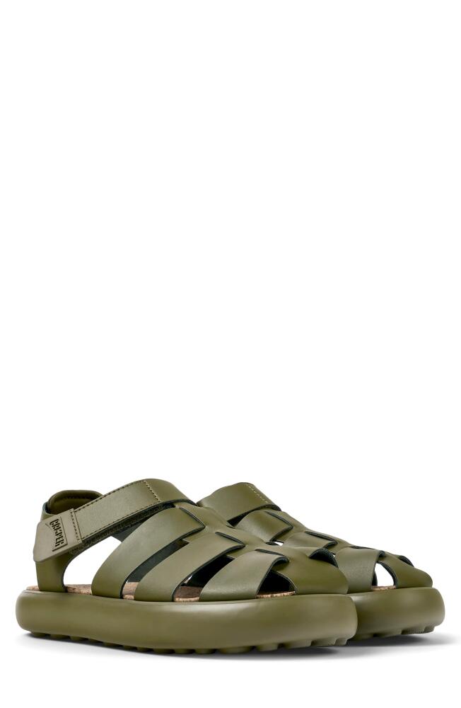 Camper Pelotas Flota Fisherman Sandal in Medium Green Cover