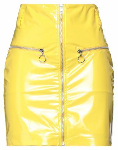 Aniye By Woman Mini skirt Yellow Polyester, Polyurethane, Elastane Cover