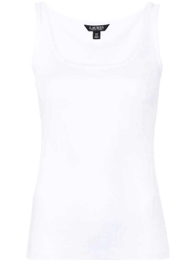 Lauren Ralph Lauren Kelly fine-ribbed tank top - White Cover