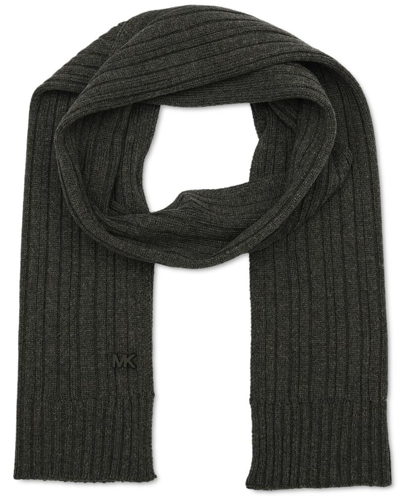 Michael Kors Men's Ribbed Scarf - Charcoal Cover