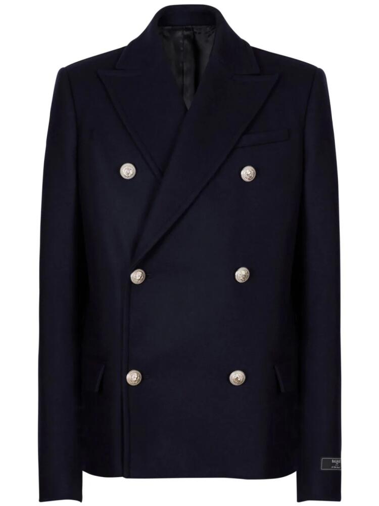 Balmain double-breasted coat - Blue Cover