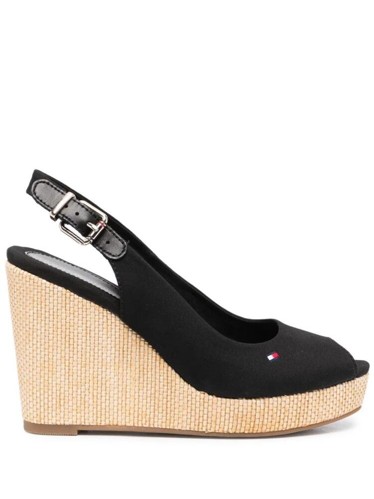 Tommy Hilfiger Elena slingback wedge sandals - Black Cover