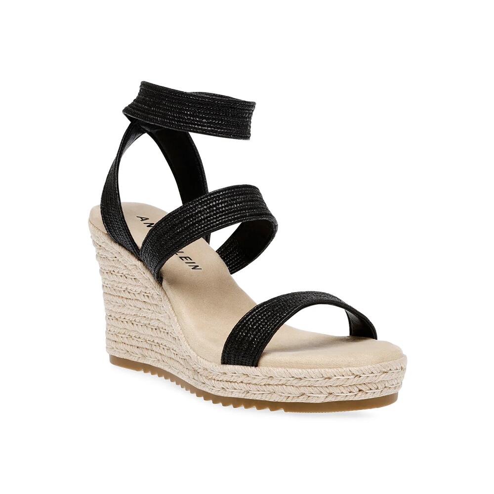 Anne Klein Wonder Espadrille Wedge Sandal | Women's | Black Cover