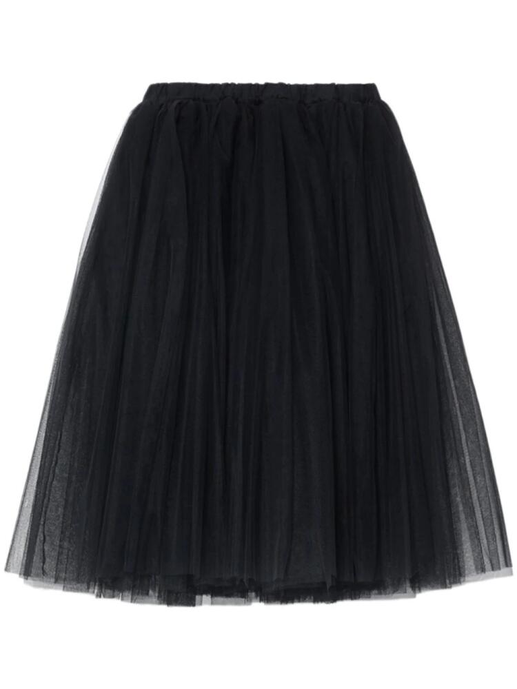 Black Comme Des Garçons tutu high-waisted midi skirt Cover