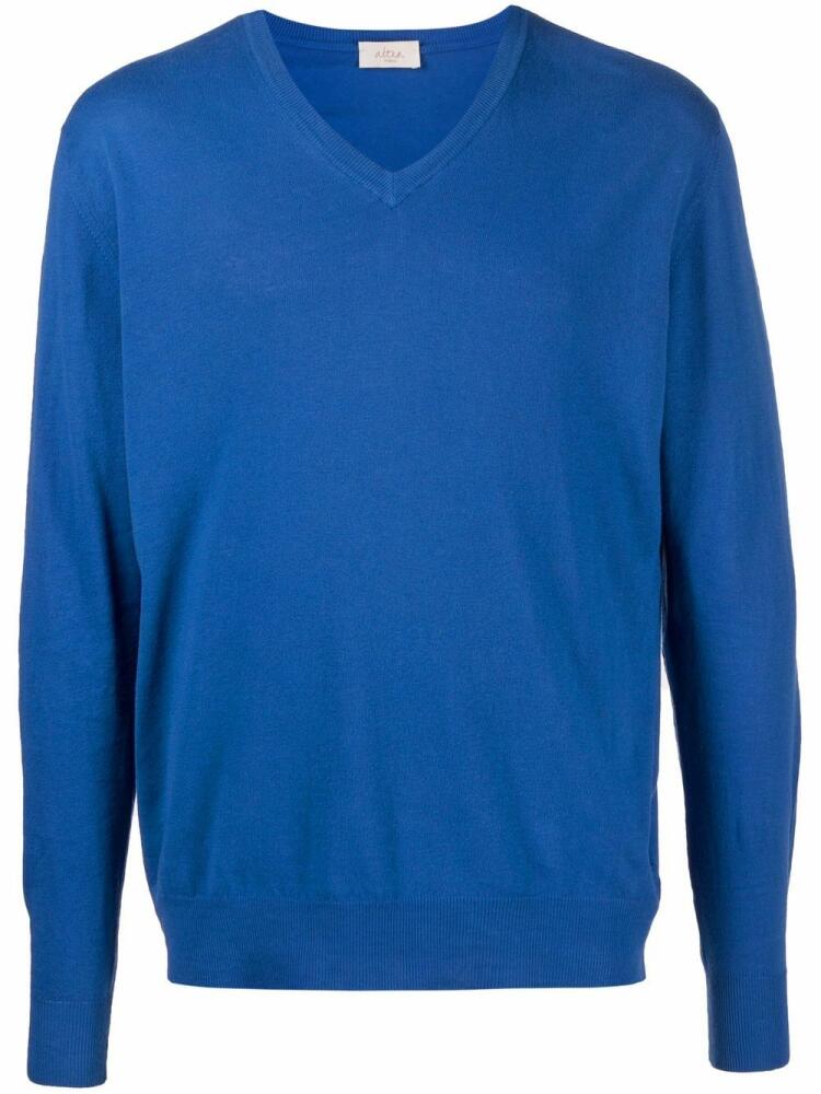 Altea V-neck knit jumper - Blue Cover