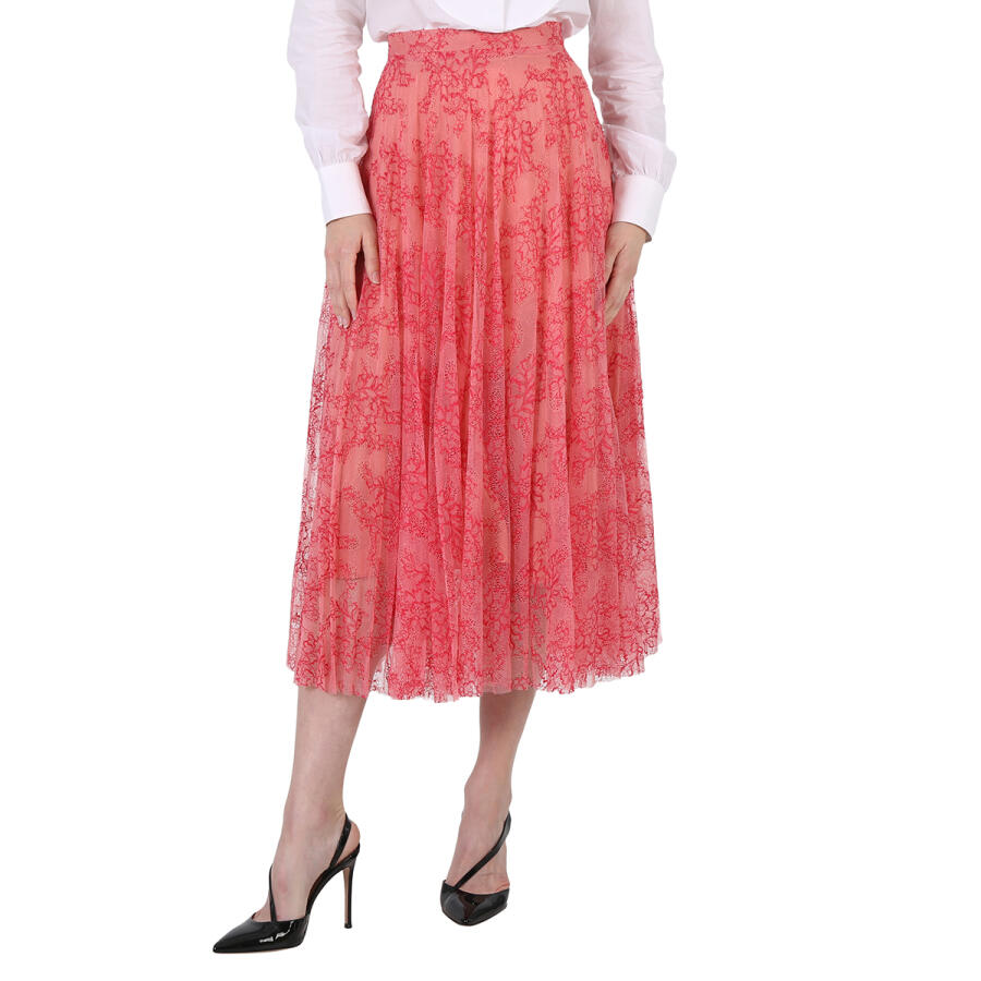 Burberry Ladies Formal Apricot Pleat Long Skirts Cover