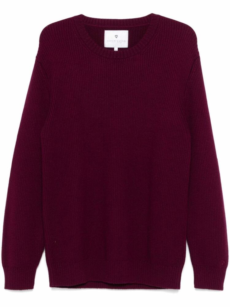 SEVEN GAUGE wool sweater - Red Cover