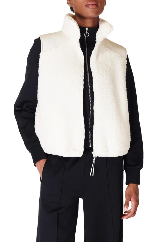 Sweaty Betty Canyon Fleece Vest in Lily White Cover