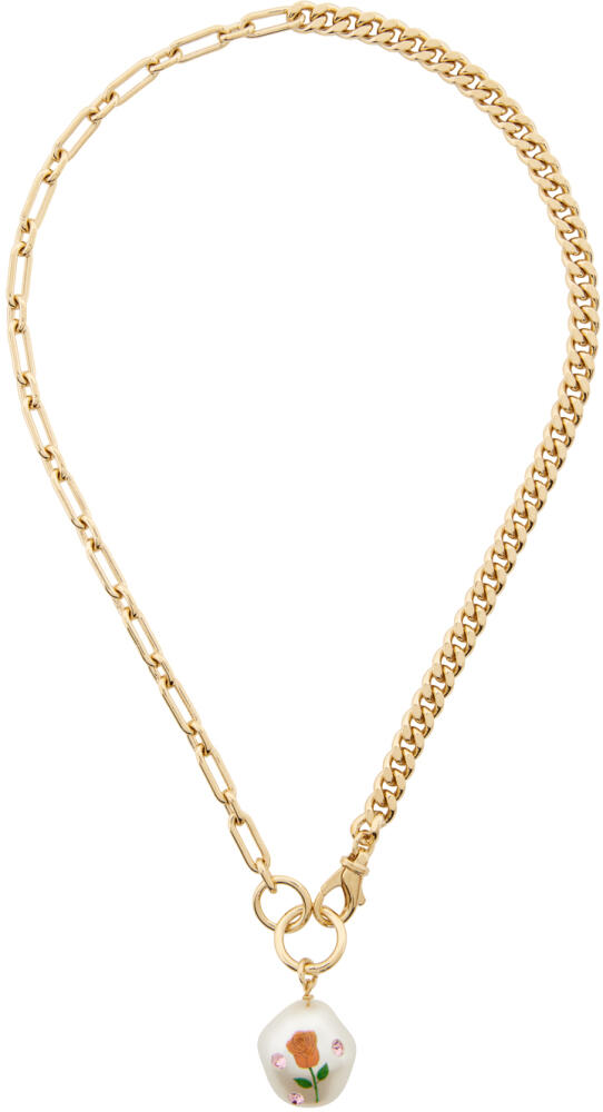 Safsafu SSENSE Exclusive Gold Jelly Beans Necklace Cover