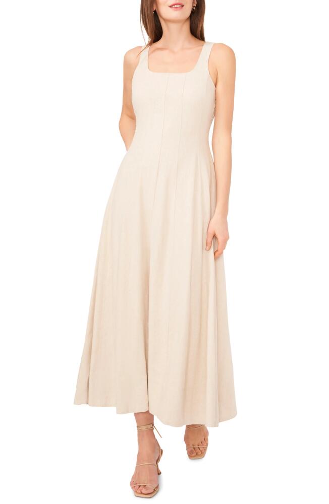 halogen(r) Linen Blend Maxi Dress in Pebble Brown Cover