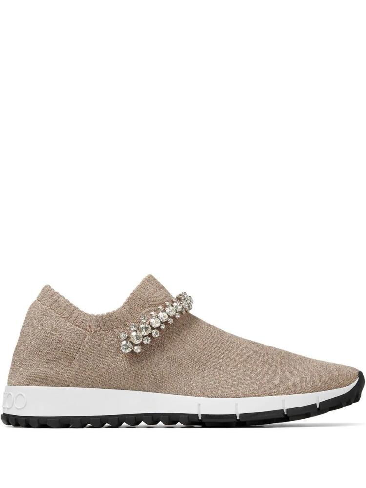 Jimmy Choo Verona crystal-detail sock sneakers - Neutrals Cover