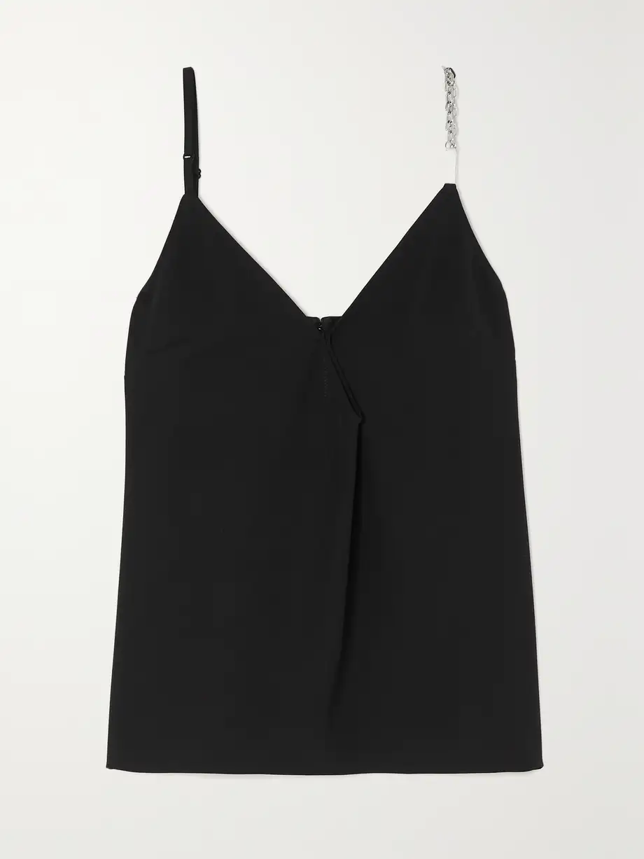 Givenchy - Chain-embellished Twill Camisole - Black Cover