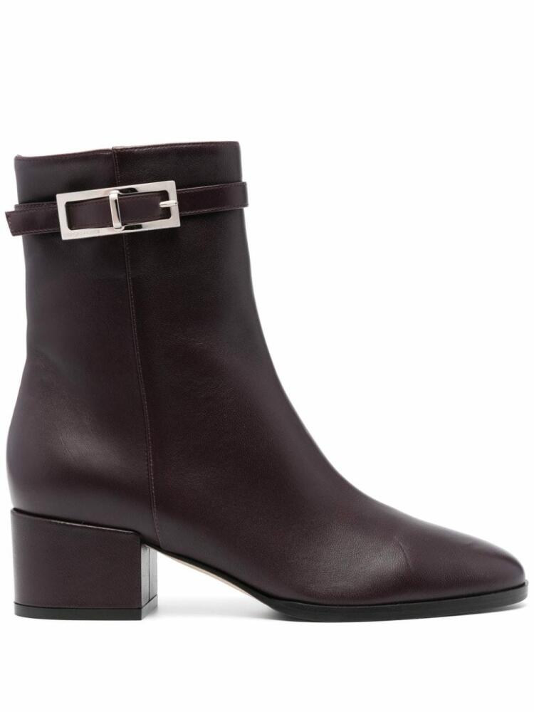 Sergio Rossi Nora 60mm leather boots - Purple Cover