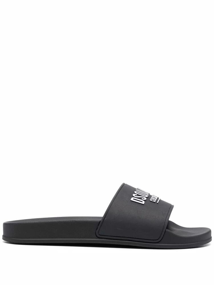 DSQUARED2 logo-print slides - Black Cover