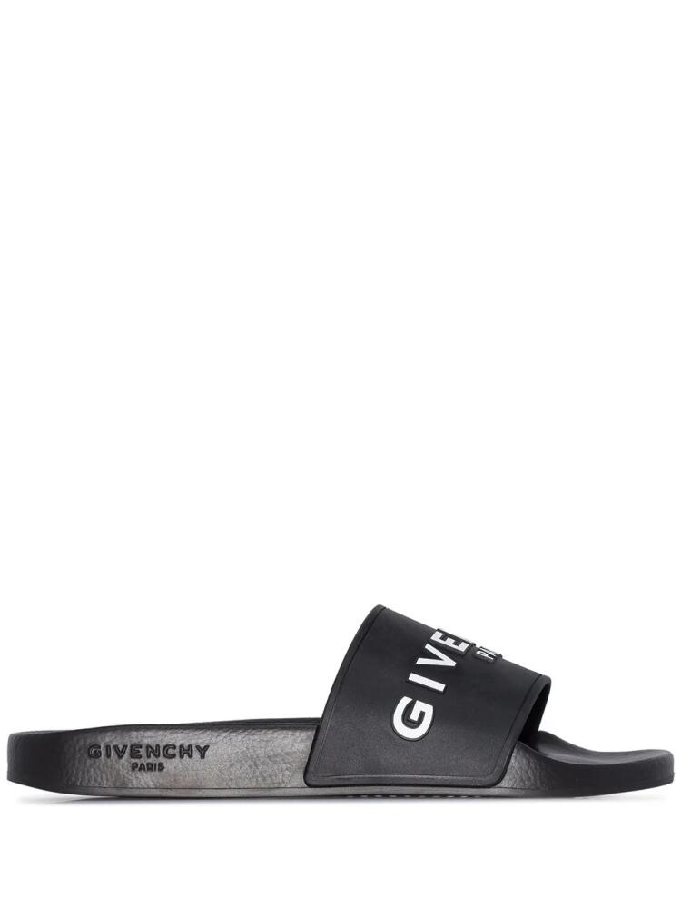 Givenchy embossed-logo slides - Black Cover