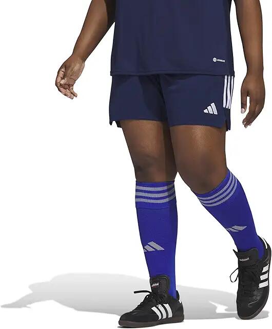 adidas Plus Size Tiro 23 Shorts (Team Navy Blue/White) Women's Shorts Cover