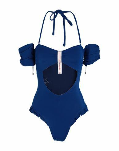 La Semaine Paris Woman One-piece swimsuit Bright blue Nylon, Elastane Cover