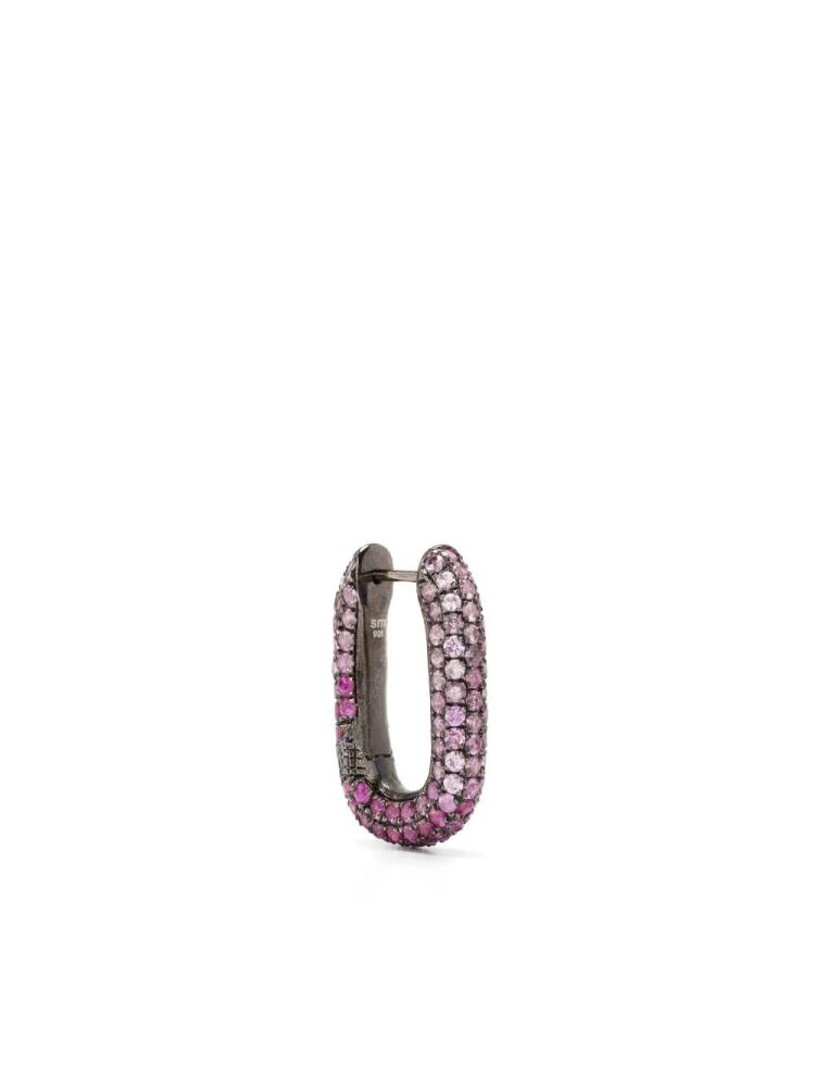 Selim Mouzannar Link pink sapphire single earring - Silver Cover